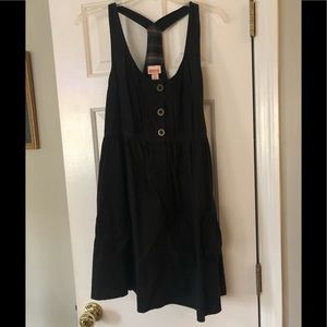 Mossimo Black razor back dress with pockets.